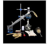 Apparecchiature da laboratorio Unità di distillazione Set Laboratorio Vetreria Scienza Industriale Distillatore Puro Rugiada Purificazione Fare Oli Essenziali Filtro Acqua Distillata Chimica