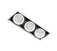 Apparecchio a incasso a LED Vertico Italux, bianco, orientabile, GL7108-3/3X18W
