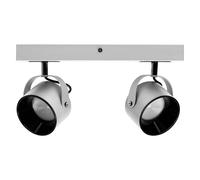 Apparecchio a soffitto Ledvance con 2 faretti orientabili 300 mm argento
