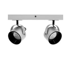 Apparecchio a soffitto Ledvance con 2 faretti orientabili 300 mm argento