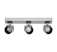 Apparecchio a soffitto Ledvance con 3 faretti orientabili 500 mm argento