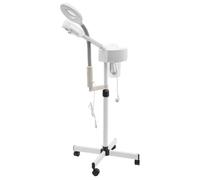 Apparecchio a vapore 2 in 1 Beauty Studio 5 X lampada di ingrandimento vaporizzatore viso caldo in piedi nebbia viso sauna idratante professionale ad alta efficienza termica flessibile