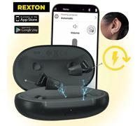 Apparecchio Acustico Ricaricabile Invisibile Rexton InoX-CIC con Controllo del Volume tramite App per Ipoacusia da Lieve a Moderata