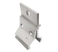 Apparecchio angolare in lega di alluminio progettato per il fissaggio del sistema fotovoltaico su materiali di copertura tra cui acciaio colorato e piastrelle in asfalto, fornito con viti per