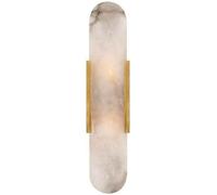 Apparecchio di Illuminazione con Telaio Ovale Moderno Lampada Parete in Marmo Naturale LED Camera da Light alla Molto SOLAMENTO Sogno TV Scheda dei DECIFICA LAMI della TEDA (Gold H35CM) (Oro, H50M)