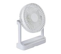 Apparecchio domestico multifunzione Ventilatore di raffreddamento ad aria elettrico a parete Lampada a LED Batteria ricaricabile USB Ventilatore da tavolo portatile Rotante Multi-angolo Raffreddatore