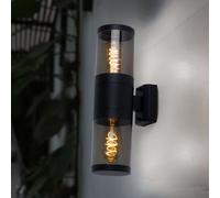 Apparecchio Facciata Lampada da Parete Esterni Up Down 2x E27 Acciaio Inox Rauch [EEK: Non valutato]