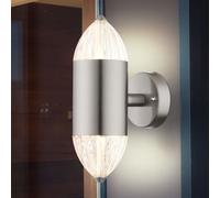 Apparecchio Facciata Lampada da Parete Esterni Up Down Faretto LED Balcone Patio