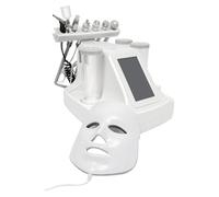 Apparecchio idrofacciale 7 in 1 | Microdermoabrasione | Macchina di bellezza all'ossigeno idrogeno con maschera | Esfoliante profondo | Aquafacial | Hydrodermoabrasion Machine