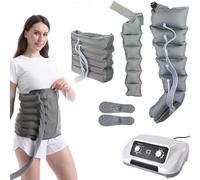Apparecchio Massaggiatore Compressione D'Aria Per Gambe E Addome Braccio, Pressoterapia Per Casa Professionale Linfodrenaggio Gambe Per La Circolazione E Il Rilassamento Dei Muscoli