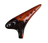 Apparecchio Ocarina, Flauto Ocarina Xun a 12 fori, tono medio e alto, for principianti e professionisti, multicolore(Yellow 10)
