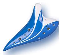 Apparecchio Ocarina, Ocarina 12 fori flauto contralto AC Tile Xun blu trasparente