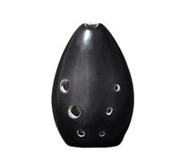 Apparecchio Ocarina, Ocarina 8 fori in ceramica Xun Flauto Fa Multicolore(Black)