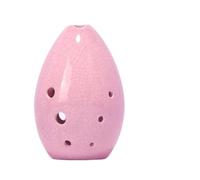 Apparecchio Ocarina, Ocarina 8 fori in ceramica Xun Flauto Fa Multicolore(Pink)