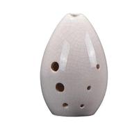Apparecchio Ocarina, Ocarina 8 fori in ceramica Xun Flauto Fa Multicolore(White)