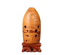 Apparecchio Ocarina, Ocarina in ceramica a 10 fori, modello Rock, 6,5 cm x 13 cm, GFE, tasti bassi 5, acuti 2, con manuale(F Key)