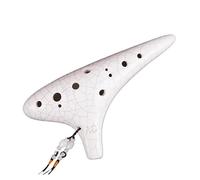 Apparecchio Ocarina, Ocarina in ceramica a 12 fori con chiave in Do maggiore for principianti multicolore(1)