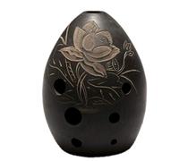 Apparecchio Ocarina, Ocarina in ceramica e argilla Xun a 8 fori, strumento musicale for bambini, flauto for principianti, nero