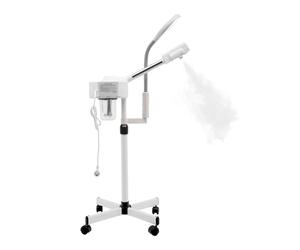 Apparecchio per bagno di vapore 2 in 1, spruzzatore professionale per il viso, sauna a vapore, con tecnologia a spruzzo nano e lampada di ingrandimento 5x, per casa, saloni e spa