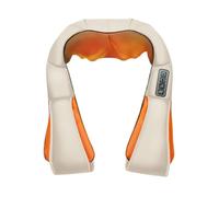 Herzberg Massaggiatore Cervicale e Spalle Shiatsu con Calore 4 Nodi, Beige