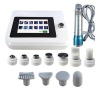 Apparecchio per Terapia a Onde d'urto, apparecchio per Terapia a Onde d'urto extracorporee elettromagnetiche, Dispositivo Portatile per la disfunzione erettile con 11 testine Massa