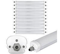Apparecchio Stagno LED Plafoniera Keller Garage Lampada 36W IP65 6400K 10er Set [EEK: Non valutato]