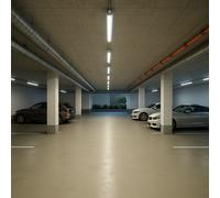 Apparecchio Stagno Luce da Vasca Garagenlampe Bianco Freddo Cantina LED 4er Set