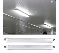 Apparecchio Stagno Luce da Vasca Garagenlampe LED Nassraumlampe 6500K 2er Set