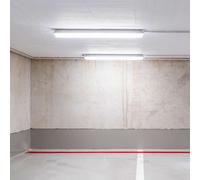 Apparecchio Stagno Plafoniera LED 150CM Lampada Garage 5760lm 6000K 48W 2er Set [EEK: Inaditato]