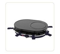 Appareil a raclette - LITTLE BALANCE - Multi cheese - 1200 W - 8 personnes - Grill / crepe amovible - Bleu nuit