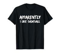 Apparentemente Mi Piace Il Baseball Amo Gli Appassionati di Baseball Divertenti Maglietta