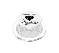 Apparentemente mi piace il segno di baseball,Apparentemente mi piace il baseball PopSockets PopGrip per MagSafe