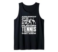Apparentemente Problemi Quando Si Gioca a Tennis Insieme Che Lo sapevano Canotta