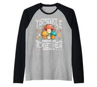 Apparentemente Siamo Problemi Insieme Divertente, Fungo Kawaii Maglia con Maniche Raglan