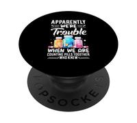 Apparentemente siamo problemi quando contiamo le pillole insieme PopSockets PopGrip Adesivo