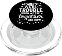 Apparentemente siamo problemi quando siamo insieme che sapevano divertenti PopSockets PopGrip per MagSafe