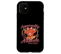 Apparently I Have An Attitude Funny Highland Cow Custodia per iPhone 11