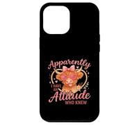 Apparently I Have An Attitude Funny Highland Cow Custodia per iPhone 12 Pro Max