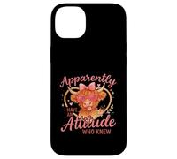 Apparently I Have An Attitude Funny Highland Cow Custodia per iPhone 14 Plus