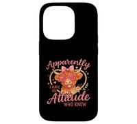 Apparently I Have An Attitude Funny Highland Cow Custodia per iPhone 14 Pro