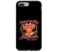 Apparently I Have An Attitude Funny Highland Cow Custodia per iPhone 7 Plus/8 Plus