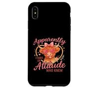 Apparently I Have An Attitude Funny Highland Cow Custodia per iPhone XS Max