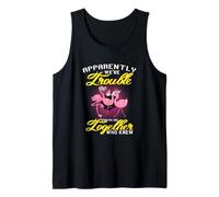 Apparently We're Trouble When We Are Together Flamingo Canotta