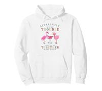 Apparently We're Trouble When We Are Together Flamingo Felpa con Cappuccio
