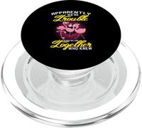 Apparently We're Trouble When We Are Together Flamingo PopSockets PopGrip per MagSafe