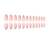 Appariscente Stampa Ovale Su Unghie 24 Pezzi Set Di Manicure Unghie Art Accessori Acrilico False Nails Per La Stagione