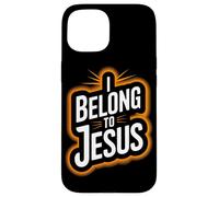 Appartengo a Gesù Fede religiosa cristiana Uomini Donne Bambini Custodia per iPhone 15