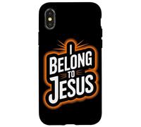 Appartengo a Gesù Fede religiosa cristiana Uomini Donne Bambini Custodia per iPhone X/XS