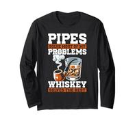 Appassionati di fumo di pipa Roll Lover Pipe Fumer Men Maglia a Manica