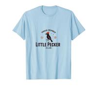Appassionato del picchio del Little Pecker Club Orgoglioso Maglietta, Uomo, Celeste, XXL